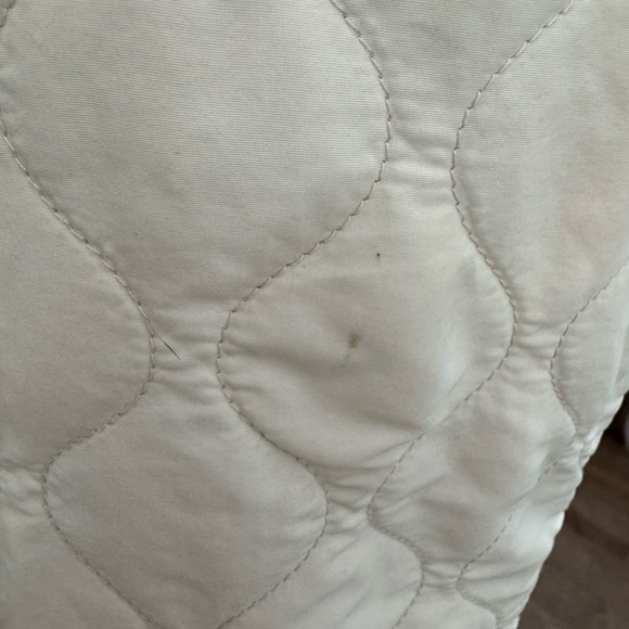 Magnolia Lane Masters Golf Tech Vest Cream Full Zip Snap Preppy Quilt Size Small - Picture 5 of 15